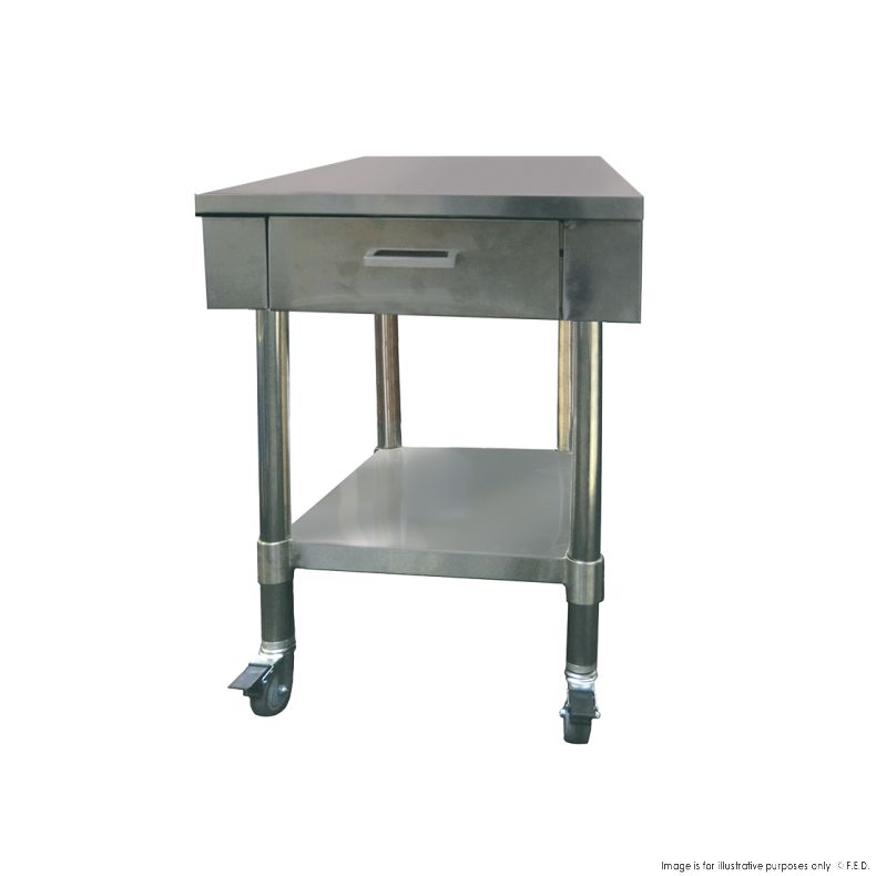 Work bench with 1 drawer and undershelf - SWBD7-1 - Cafe Supply