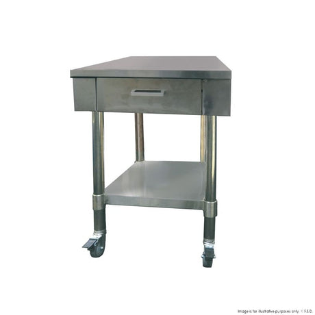 Work bench with 1 drawer and undershelf - SWBD7-1 - Cafe Supply