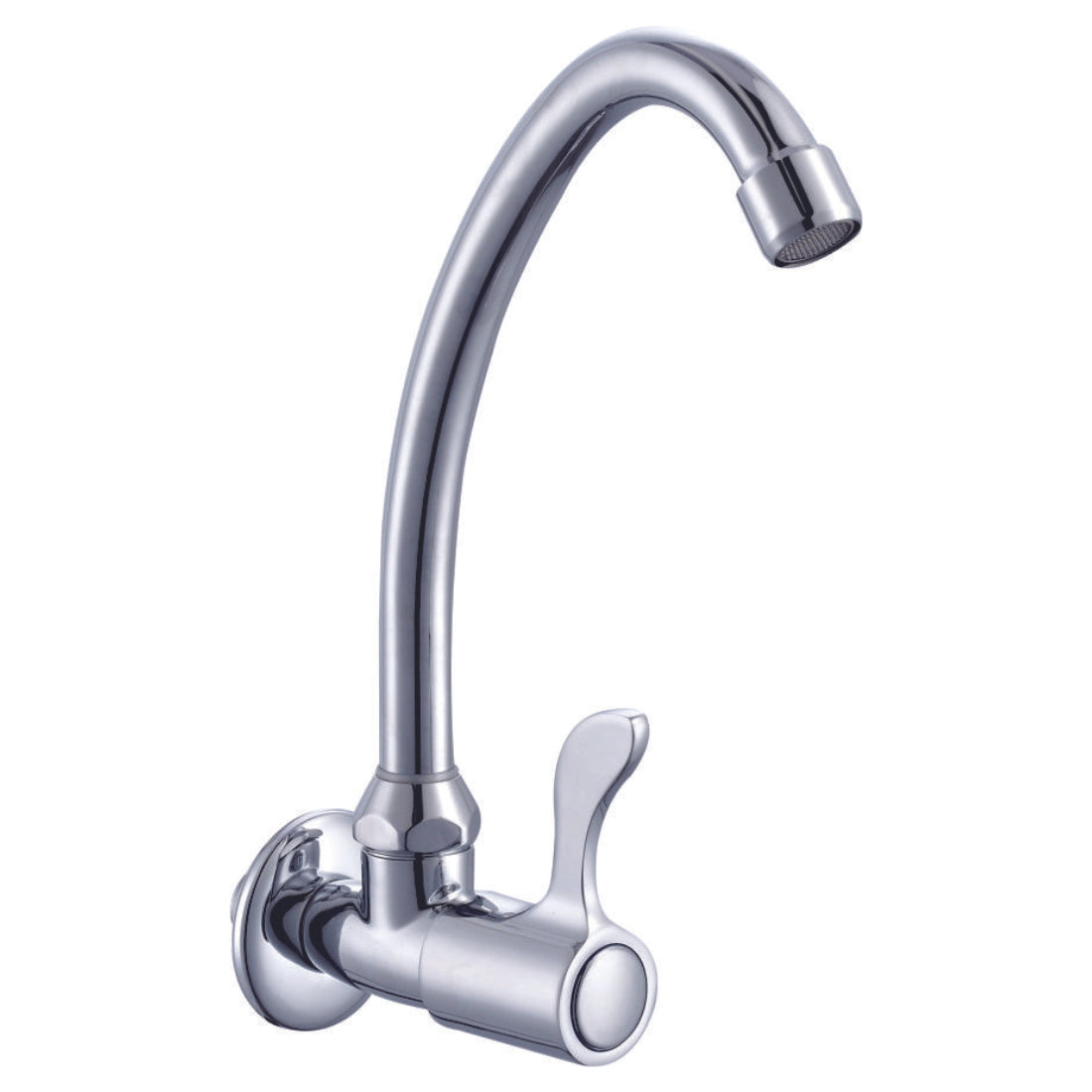 Sunmixer Wall Mounted Gooseneck Faucet with Front Handle T20139L - Cafe Supply