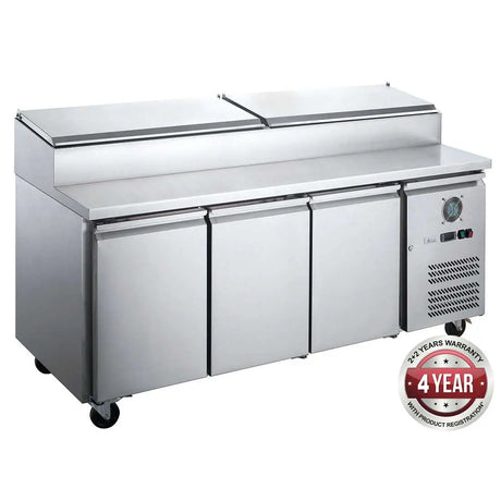 FED-X S/S Three Door Sandwich Counter – XSS8C20S3V - Cafe Supply