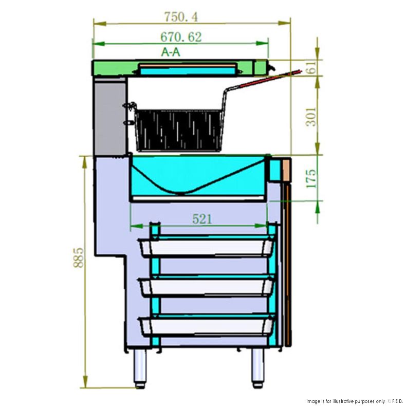 VX15E Chip Warming Station - Cafe Supply