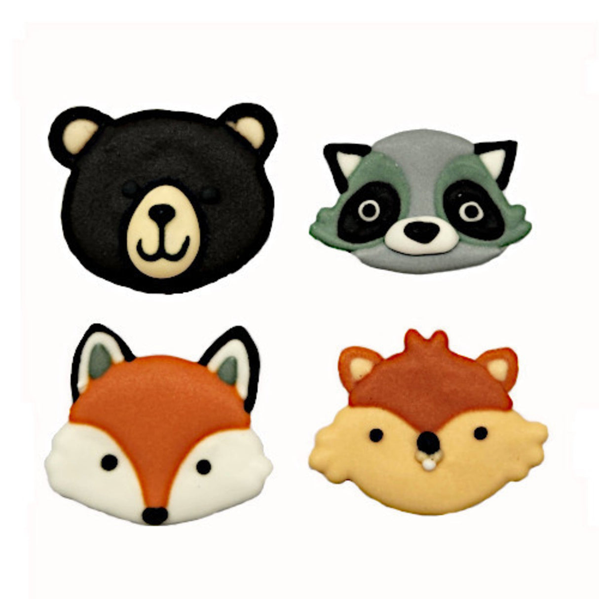 Woodland Animals Assorted 38mm (60) - Cafe Supply