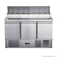 FED-X Three Door Salad Prep Fridge – XGNS1300D - Cafe Supply