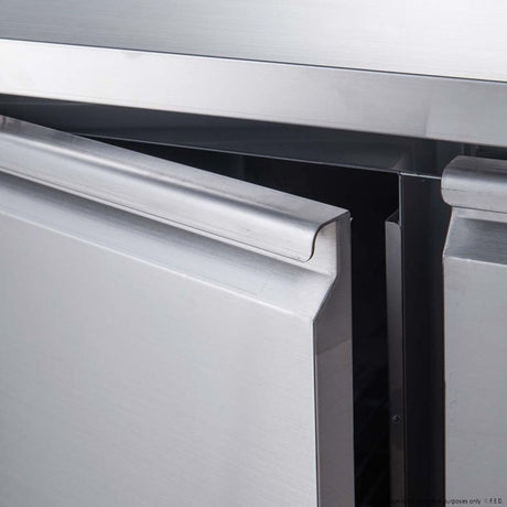 FED-X Three Door Salad Prep Fridge – XGNS1300D - Cafe Supply