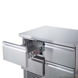 FED-X Four Drawer Compact Workbench Fridge - XGNS900-4D - Cafe Supply