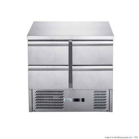 FED-X Four Drawer Compact Workbench Fridge - XGNS900-4D - Cafe Supply