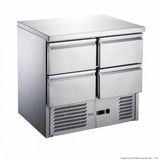 FED-X Four Drawer Compact Workbench Fridge - XGNS900-4D - Cafe Supply