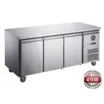 FED-X S/S Three Door Bench Freezer – XUB6F18S3V - Cafe Supply