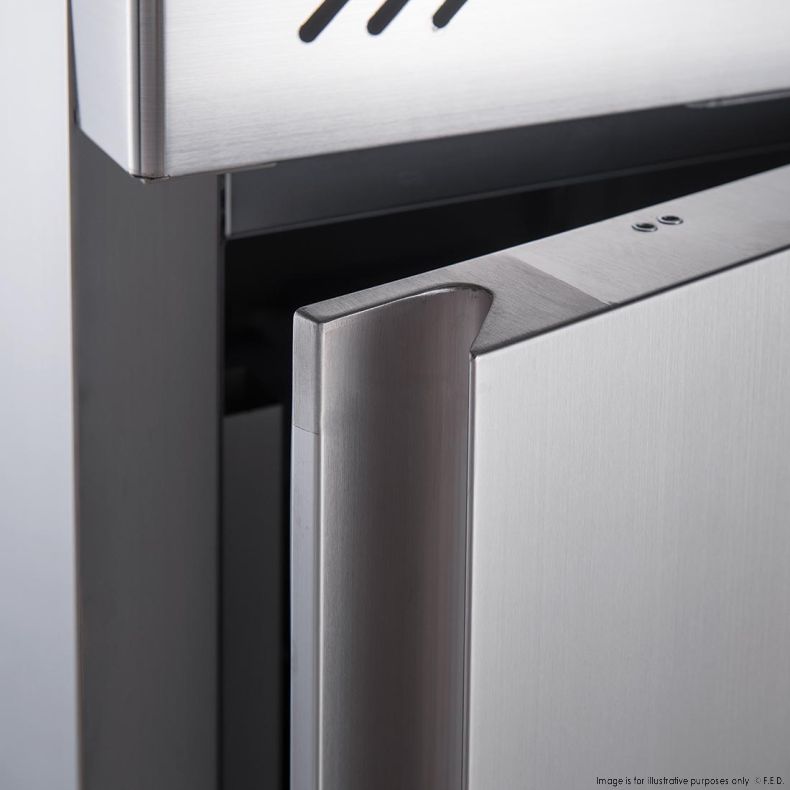 FED-X S/S Single Door Upright Fridge - XURC650SFV - Cafe Supply