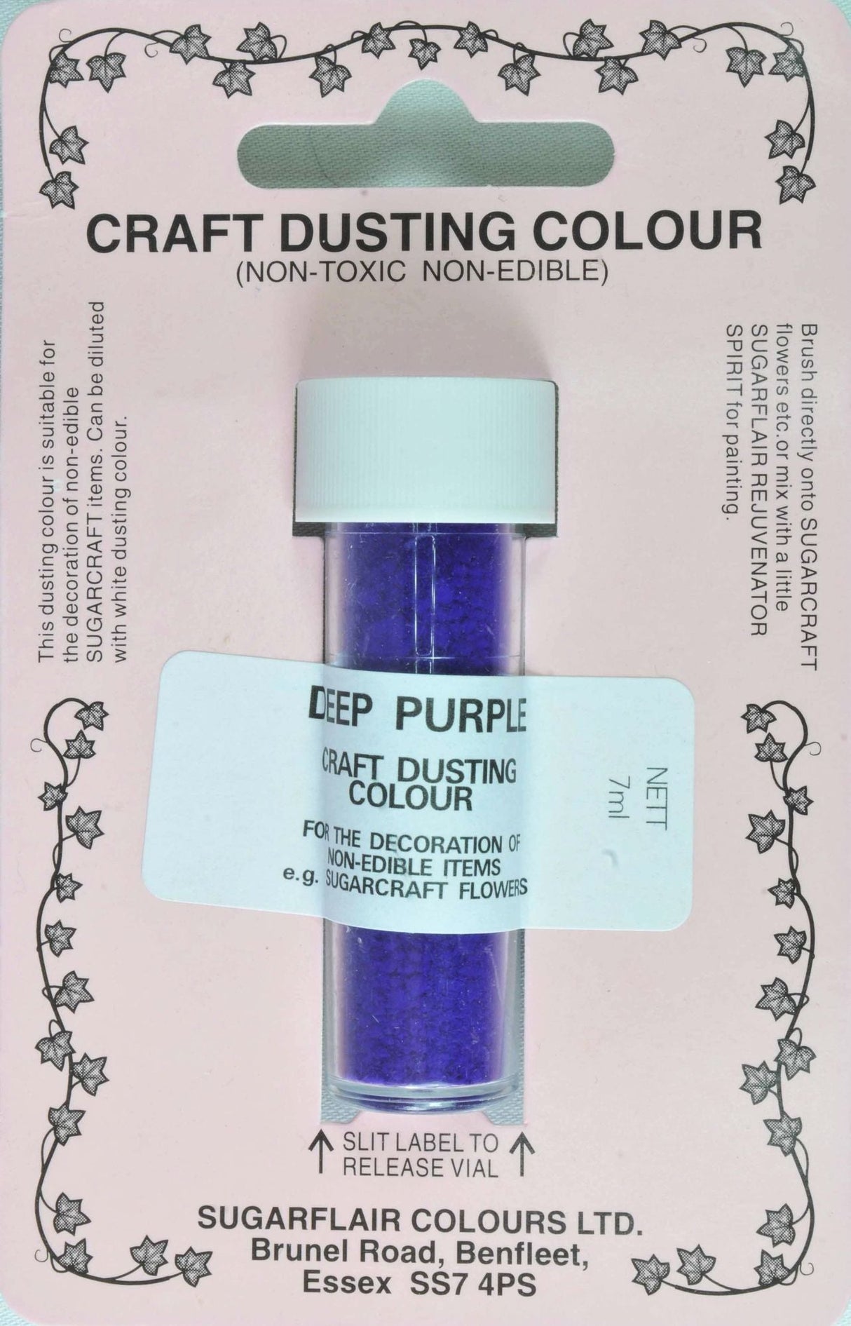 Sugarflair Craft Dusting Colour Deep Purple - Cafe Supply