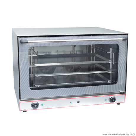ConvectMax Heavy Duty Stainless Steel Convection Oven w/ Press Button Steam YXD-8AE - Cafe Supply