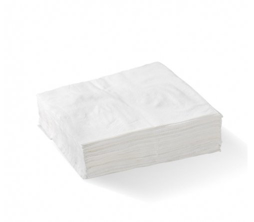 1-PLY 1/4 FOLD WHITE LUNCH BIONAPKIN - Cafe Supply