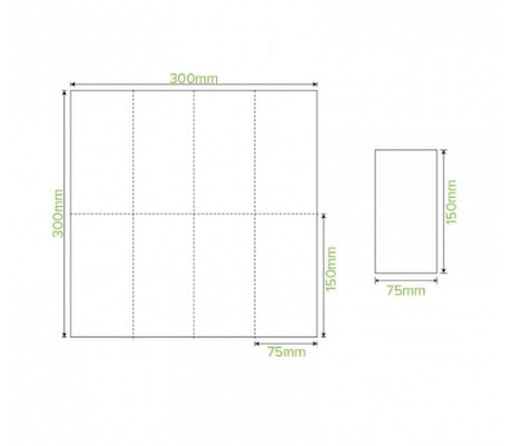 1-PLY 1/8 FOLD NATURAL LUNCH BIONAPKIN - Cafe Supply
