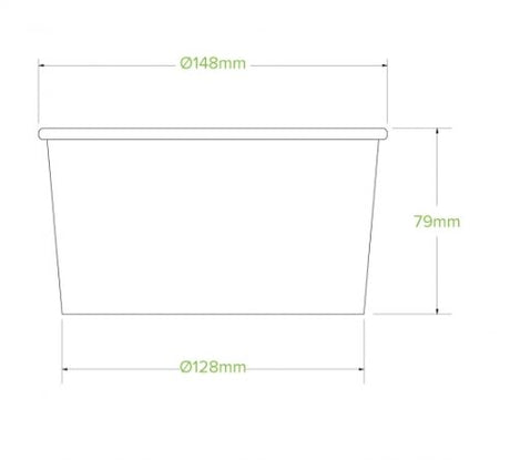 1,000ML LARGE KRAFT BIOBOWL - Cafe Supply