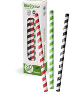 10MM MIXED JUMBO STRAWS - 20PK - Cafe Supply