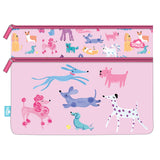 Spencil Doodle Dogs Junior A4 Twin Zip Pencil Case - Cafe Supply