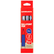 Warwick Pen Ballpoint Blue Retractable Medium Comfort Grip 3 Pack - Cafe Supply