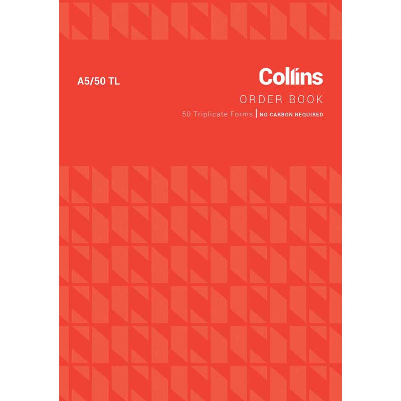 Collins Goods Order A5/50TL Triplicate No Carbon Required - Cafe Supply