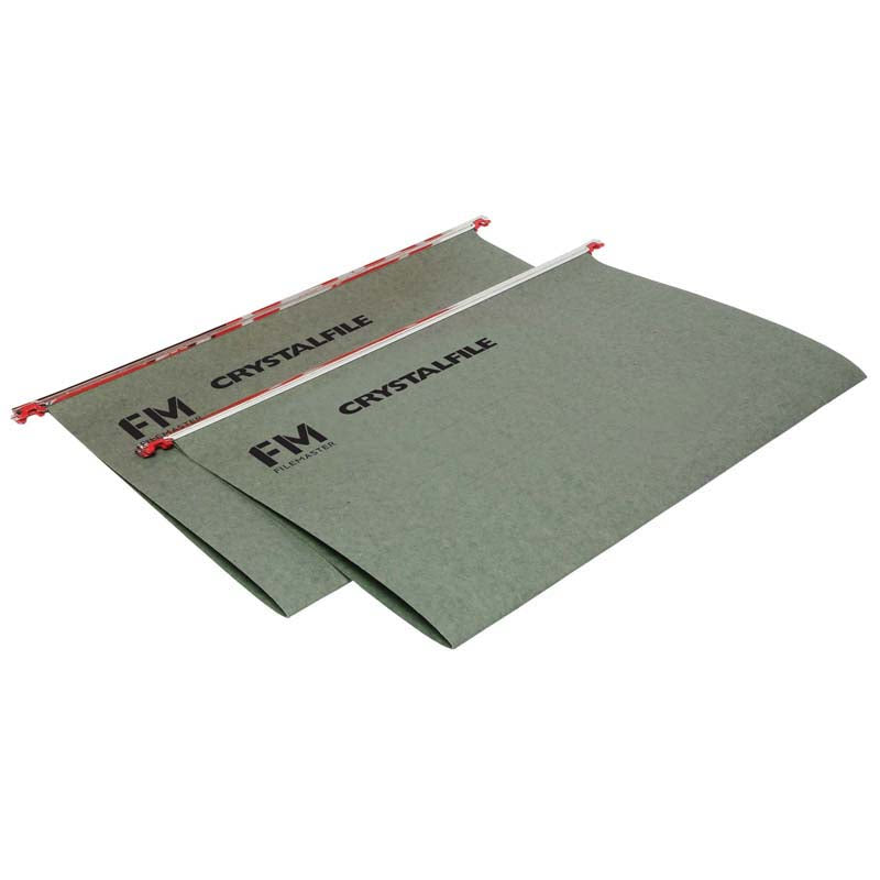 FM File Suspension Crystalfile Green Box 50 A4 - Cafe Supply