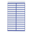 FM Title Strips Crystal Tab White 50 Pack - Cafe Supply