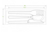 15CM / 6" PSM KNIFE, FORK, SPOON & NAPKIN SET - 20PK - Cafe Supply