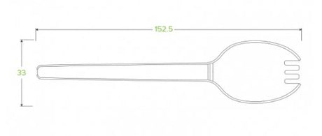 15CM / 6" PSM SPORK - Cafe Supply