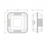 15X15X8CM / 6X6" WHITE BIOCANE CLAMSHELL - Cafe Supply