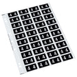 Codafile Label Numeric 4 25mm Pack 5 Sheets - Cafe Supply