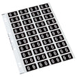 Codafile Label Numeric 6 25mm Pack 5 Sheets - Cafe Supply