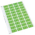 Codafile Label Numeric 7 25mm Pack 5 Sheets - Cafe Supply