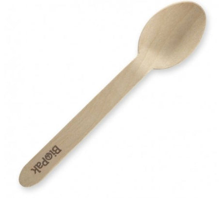 16CM COATED WOOD SPOON - Cafe Supply
