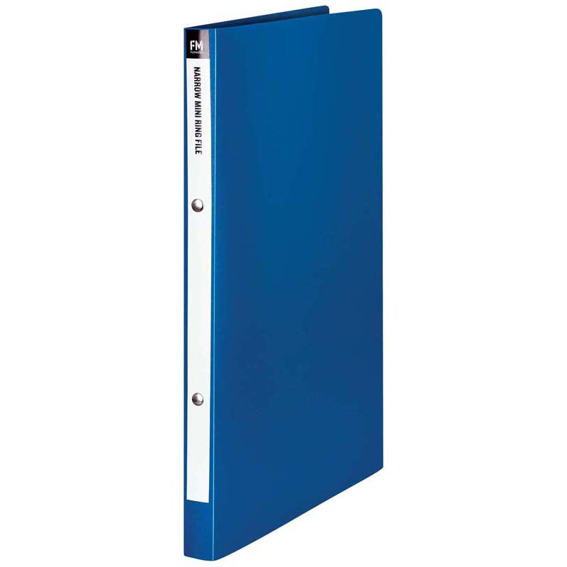 FM File Mini Ring A4 Blue Narrow Polypropylene - Cafe Supply