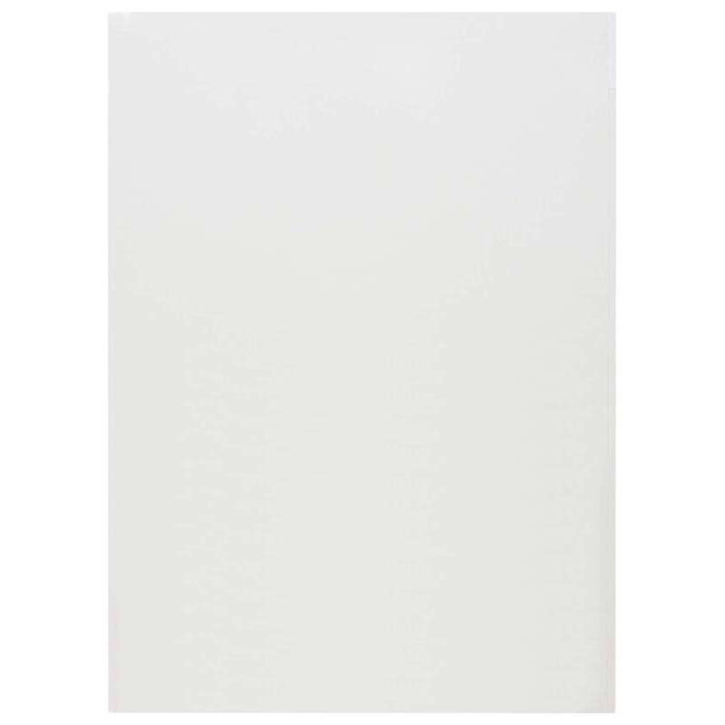 FM Presentation Folder Gloss White Double Pocket 50 Pack 250gsm - Cafe Supply