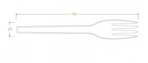 17.5CM / 7" PSM FORK - Cafe Supply