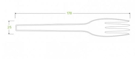 17.5CM / 7" PSM FORK - Cafe Supply