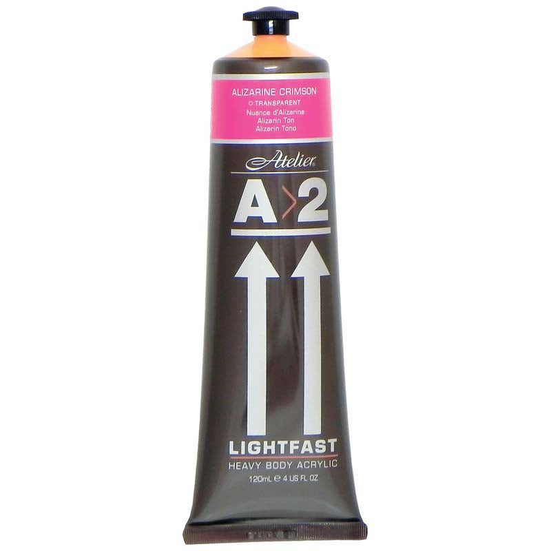 A2 Lightfast Heavybody Acrylic 120ml Alizarine Crimson - Cafe Supply
