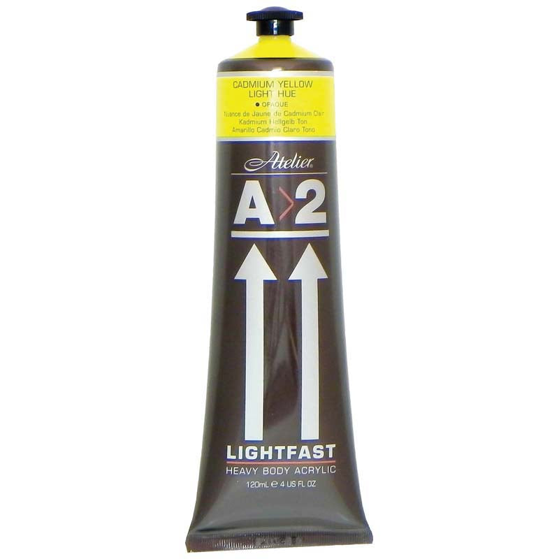A2 Lightfast Heavybody Acrylic 120ml Cadmium Light Yellow - Cafe Supply