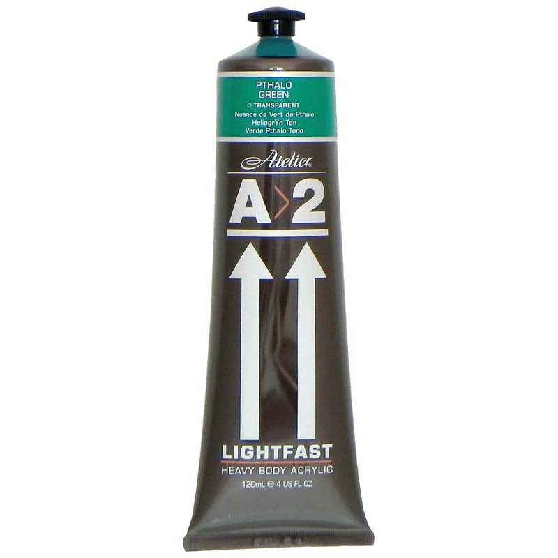 A2 Lightfast Heavybody Acrylic 120ml Pthalo Green - Cafe Supply