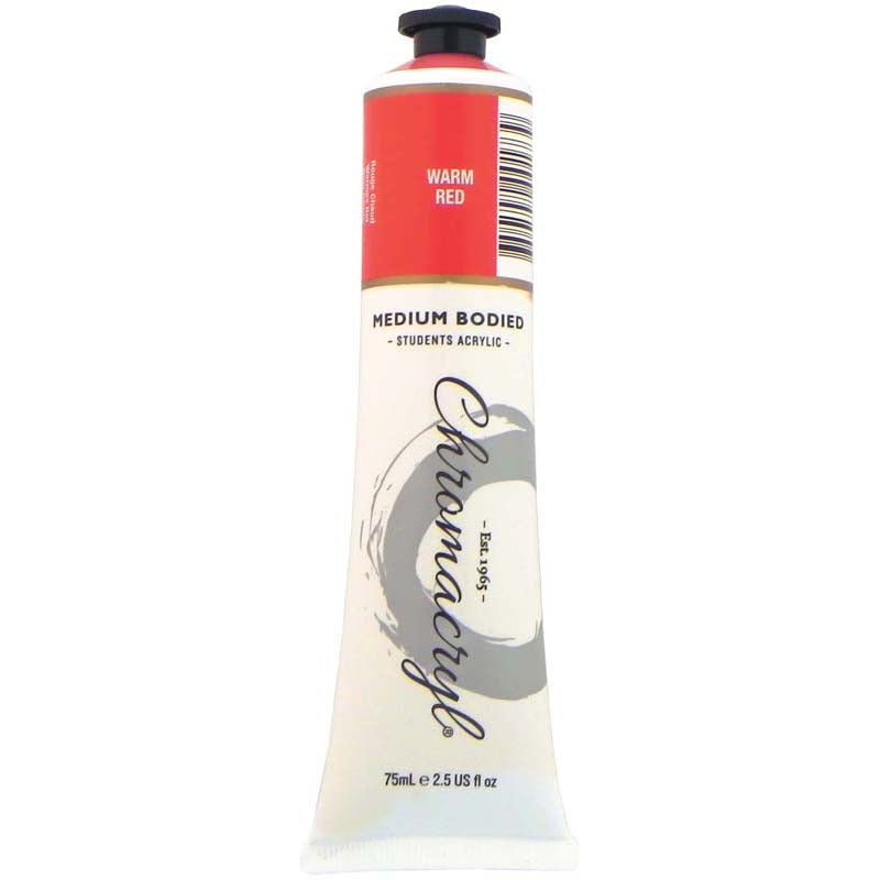 Chromacryl Paint Warm Red 75ml