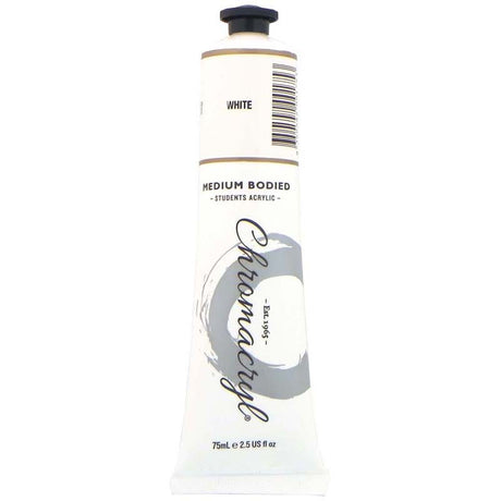 Chromacryl Paint White 75ml - Cafe Supply