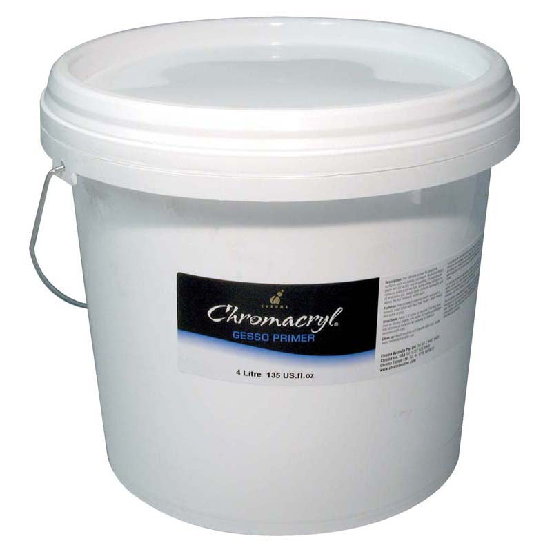 Chromacryl Medium 4 Litre Gesso Primer - Cafe Supply