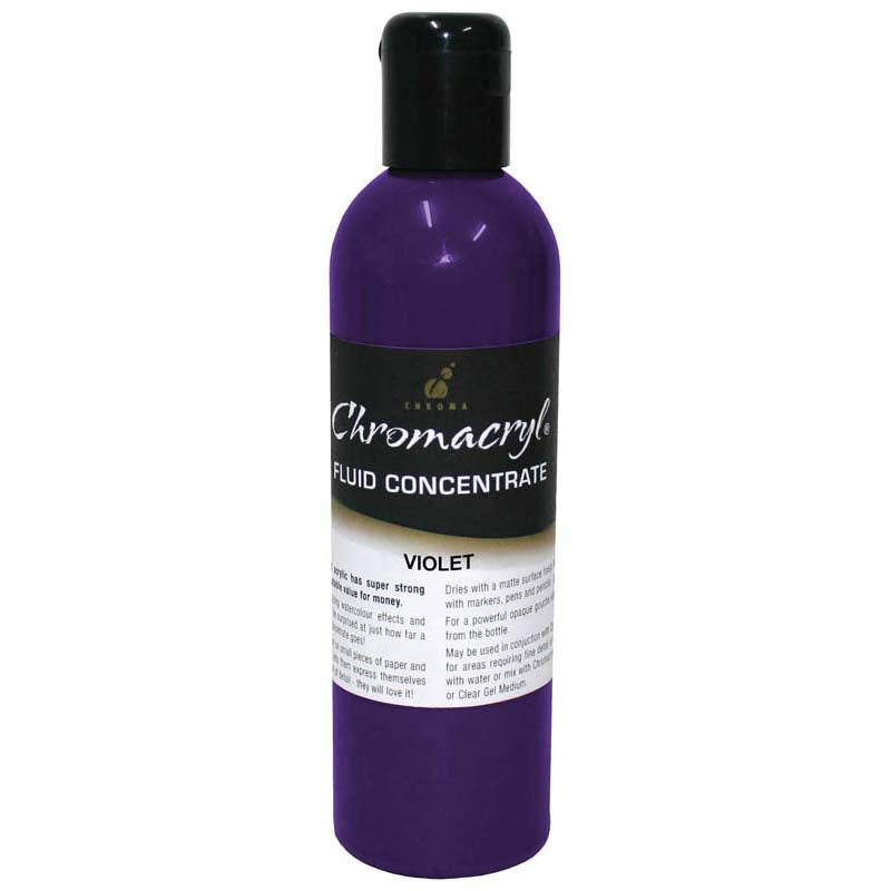 Chromacryl Fluid Concentrate Violet 250ml - Cafe Supply