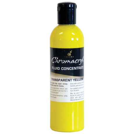 Chromacryl Fluid Concentrate Trans Yellow 250ml - Cafe Supply