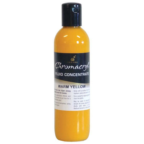 Chromacryl Fluid Concentrate Warm Yellow 250ml - Cafe Supply