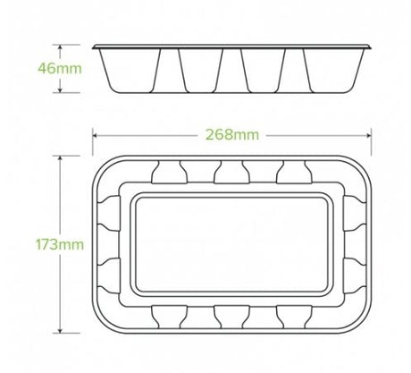 1KG BIOCANE PRODUCE TRAY - Cafe Supply