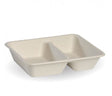 2-COMPARTMENT NATURAL BIOCANE TAKEAWAY BASE - Cafe Supply