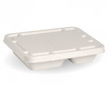 2-COMPARTMENT WHITE BIOCANE TAKEAWAY BASE - Cafe Supply