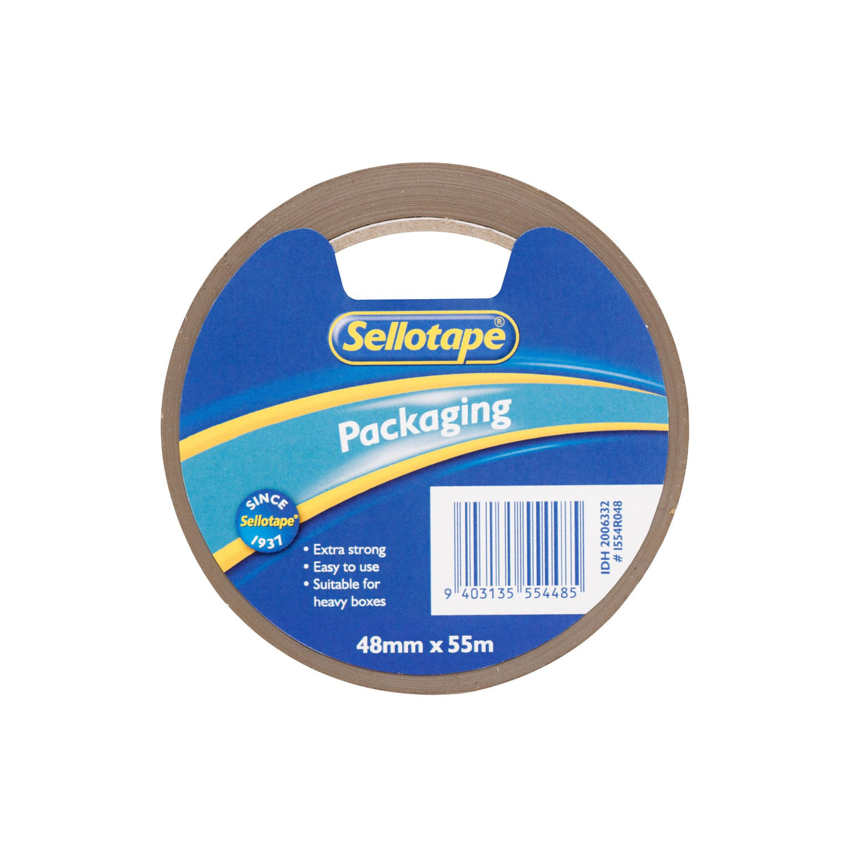 Sellotape 1554R Vinyl Brown 48mmx55m - Cafe Supply