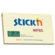 Stick'n FSC Note 76x127mm 90 Sheets Yellow - Cafe Supply