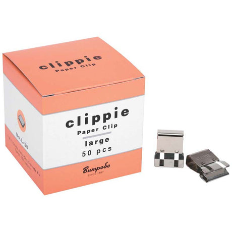 Clippie Paper Clip Slide Large Box 50 - Cafe Supply